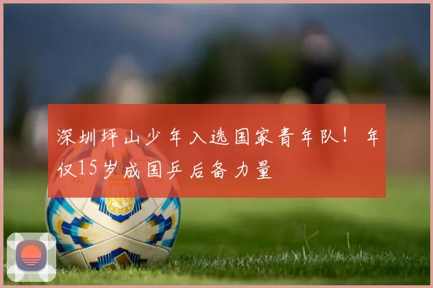 深圳坪山少年入选国家青年队！年仅15岁成国乒后备力量